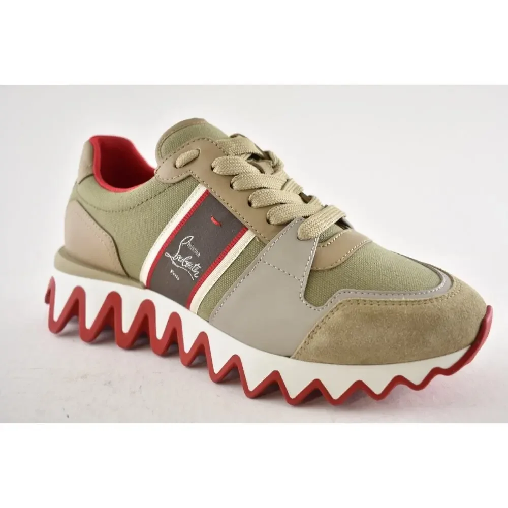 Christian Louboutin Nastroshark Donna Flat Saharienne Platform LowTop Sneaker 41